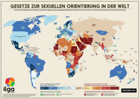 ILGA-Weltkarte 2019 zur gesetzlichen Lage von LGBTIQ*-Personen